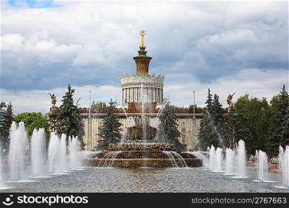 Fountain &acute;Stone flower&acute;. Moscow. Russia.