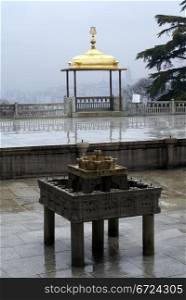 Fountain and golden pavillion in Topkapi palace, Istanbul