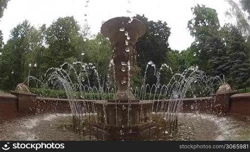 fountain in city park