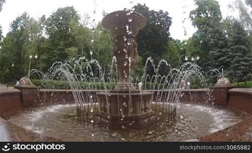 fountain in city park