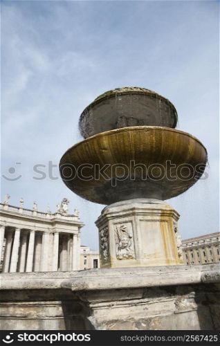 Fountain in Saint Peter&acute;s Square in Vatican City, Italy.
