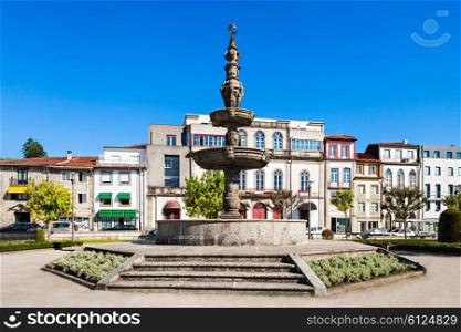 Fountain in the center of Braga, Portugal