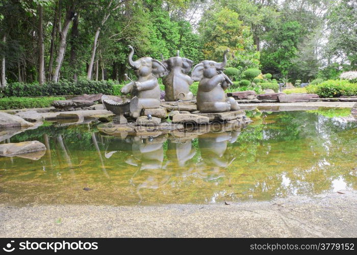 Fountain in the park