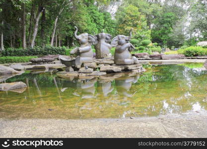 Fountain in the park