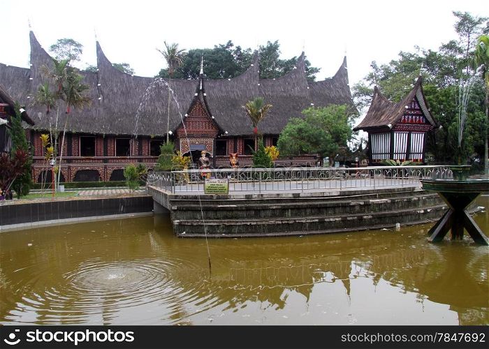 Fountain near palace in Bukittingi, Indonesia
