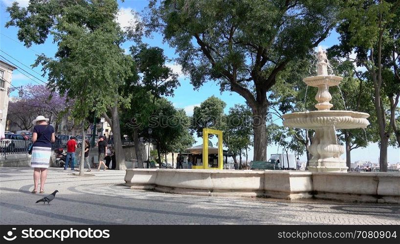 Fountain near Palacio Fox