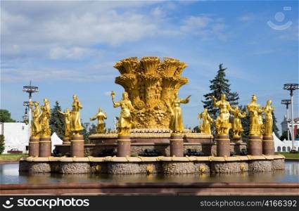 Fountain of Friendship of peoples, Vdnh (now Vvc), Moscow, Russia