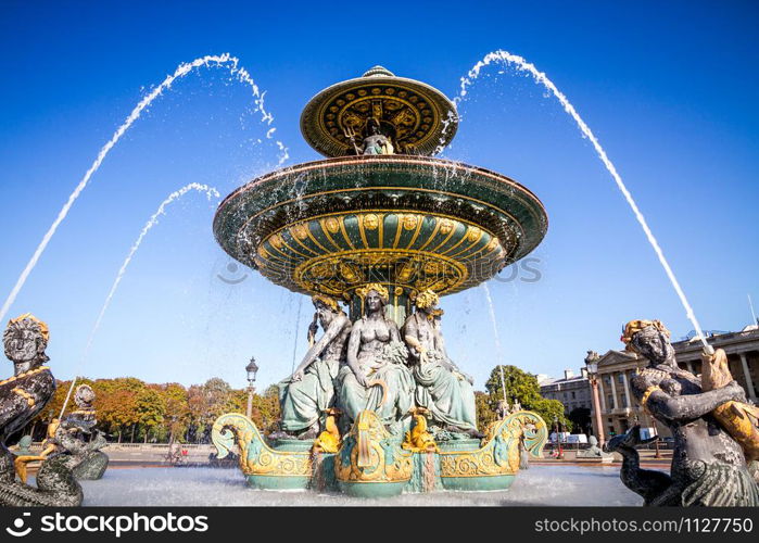 Fountain of the Seas, Concorde Square, Paris, France. Fountain of the Seas, Concorde Square, Paris