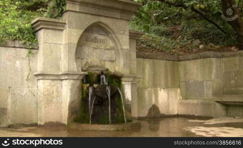 Fountain of Vorontsovsky park in Crimea.