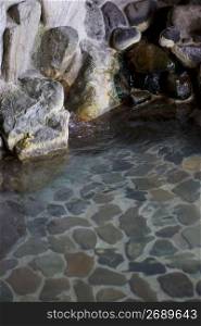 Fountain, rocks, water