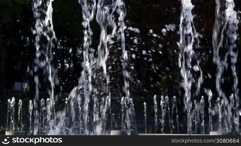 Fountain Splashing Water