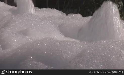 fountain with foam