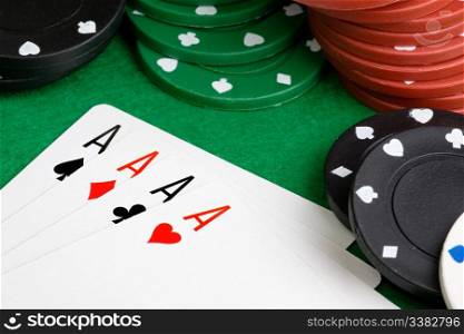 Four Aces in a poker hand