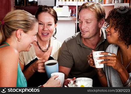 Four Friends in a Coffee House