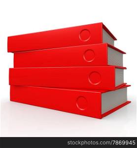 Four red books