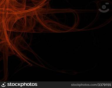 Fractal background image of a red flare