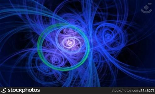 fractal particle motion background