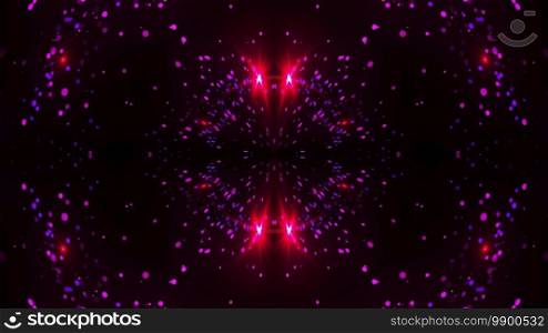 Fractal particles and flares in mirror reflection, 3d rendering. Computer generated abstract backdrop. Fractal particles and flares in mirror reflection, 3d rendering. Computer generated abstract background