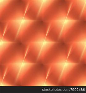Fractal with vibrant orange color in the shape of a star.