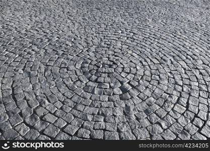 Fragment of a pavement in the form of a circle