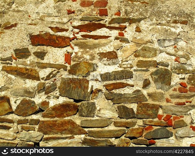 fragment of old wall background close up