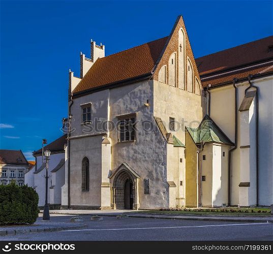 Fragment of St. Yakovts Cathedral. Levoca. Slovakia