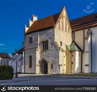Fragment of St. Yakovts Cathedral. Levoca. Slovakia