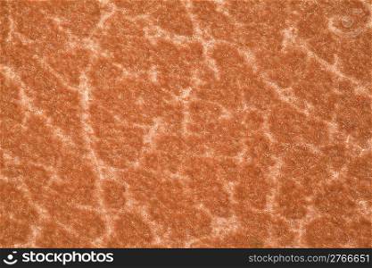 fragment pile carpet, brown-yellow with pattern. macro shooting