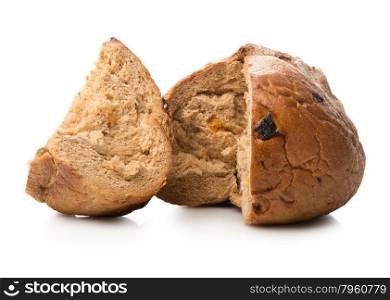 Fragrant bread isolated on a white background