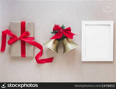 frame christmas bells gift box