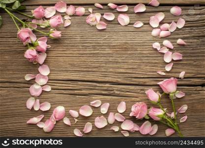 frame flowers petals