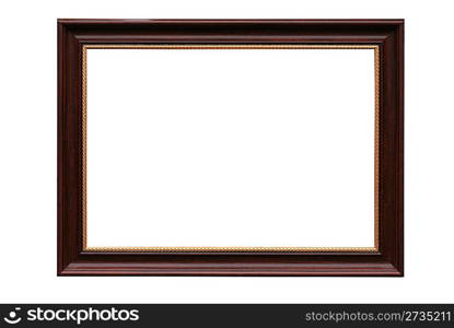 Frame for picture from baguette on white