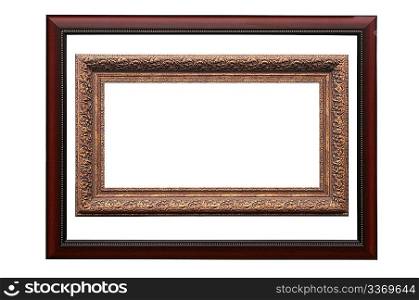 Frame for picture from baguette on white