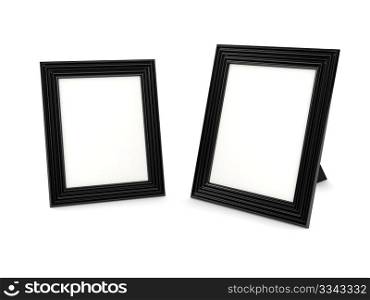Frame over white background. Computer generated image