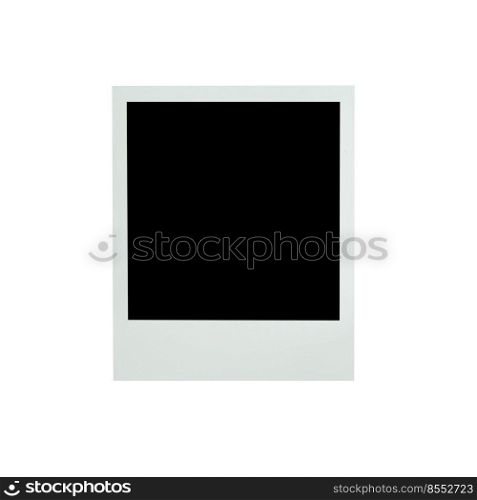 Frame photo on isolated white with clipping path.