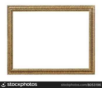 frame picture frame wooden Carved pattern isolated on a white background.