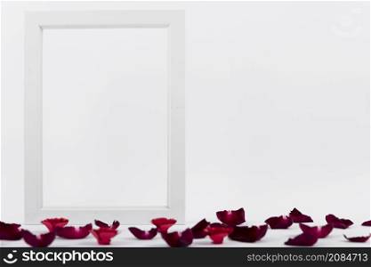 frame red petals