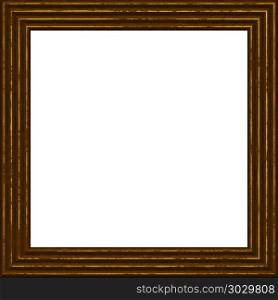 frame wooden 3d grunge isolated on white. frame wooden 3d grunge isolated on white - 3d rendering
