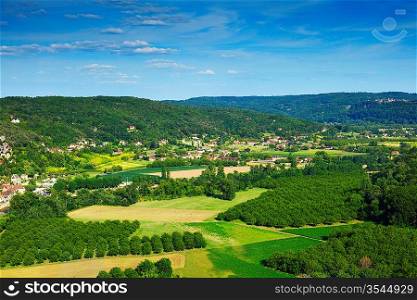 france green field panorama