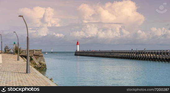 France tourism on seashore of normandy travel