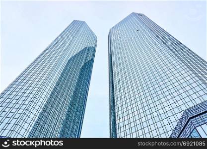 FRANKFURT, GERMANY OKTOBER 23, 2015: Deutsche Bank headquarter building in the city of Frankfurt Main