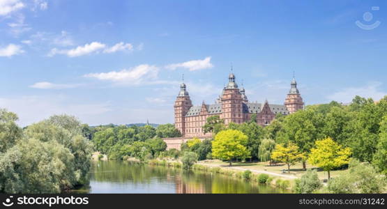 Frankfurt Johannisburg palace, Aschaffenburg Germany Panorama