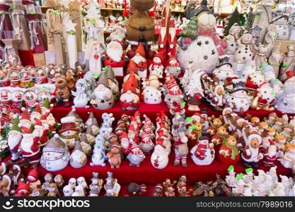 FRANKFURT MAIN - NOVEMBER 29, 2015 Christmas market in Frankfurt Germany