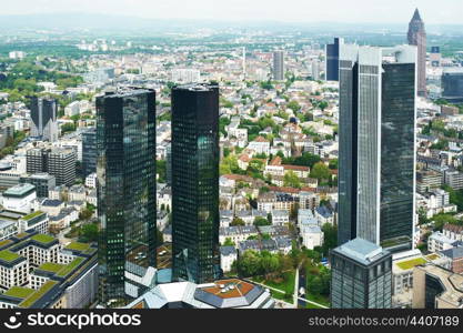 Frankfurt on Main cityscape, Germany. No brand names or copyright objects.