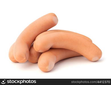 Frankfurter sausage isolated on white background