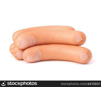 Frankfurter sausage isolated on white background