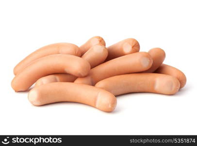 Frankfurter sausage isolated on white background