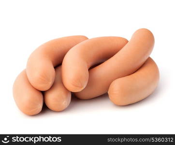 Frankfurter sausage isolated on white background