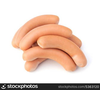 Frankfurter sausage isolated on white background