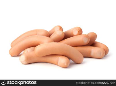 Frankfurter sausage isolated on white background